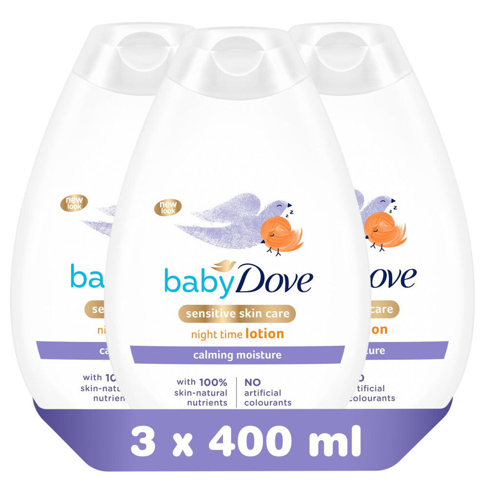 Baby Dove Calming Nights Lotion 400 Ml 3 Pack