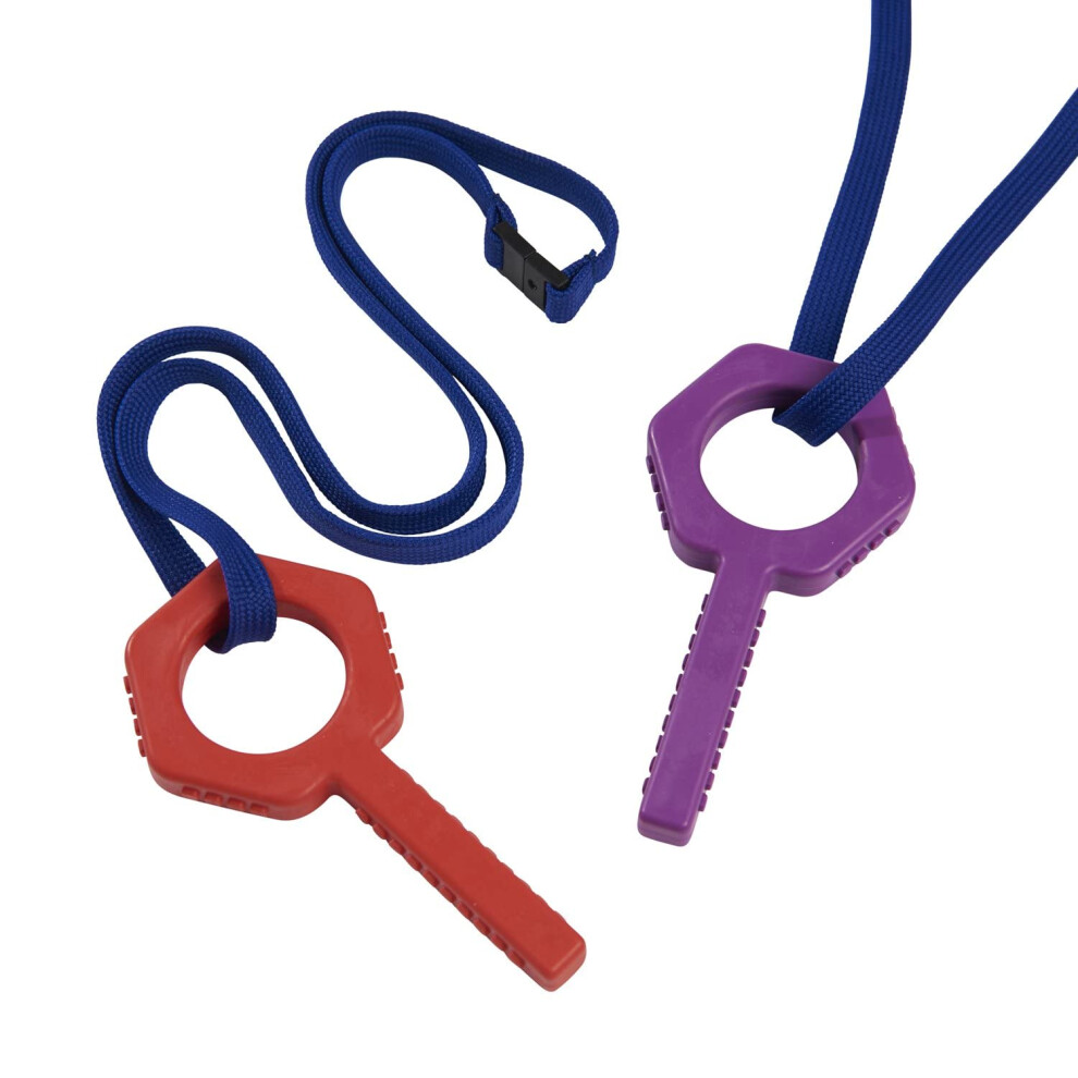 Photos - Educational Toy Sensory Direct Chewbuddy Pling Grab Chew & Lanyard - Pack of 2, Sensory Chew or Teething Aid | for Kids, Adults, Autism, ADH