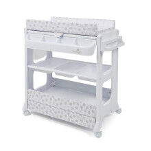BABYLO Smart Changer with Bath Unit with Clever and Convenient Storage, Metric Moon and Stars