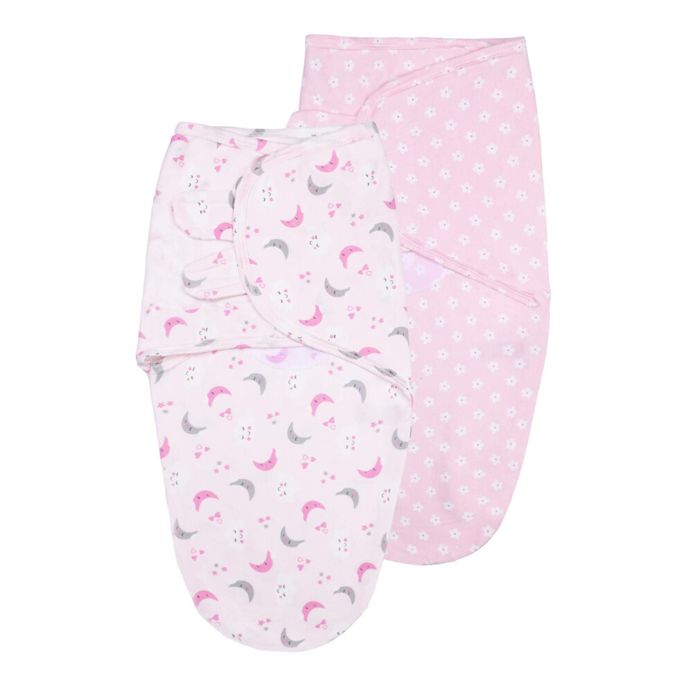 Baby Swaddle Wrap, 2 Pcs Newborn Swaddle Blanket Wrap, Organic Cotton Baby Blanket Wrap For Baby 0-3 Months 7-14Lbs Vicloon