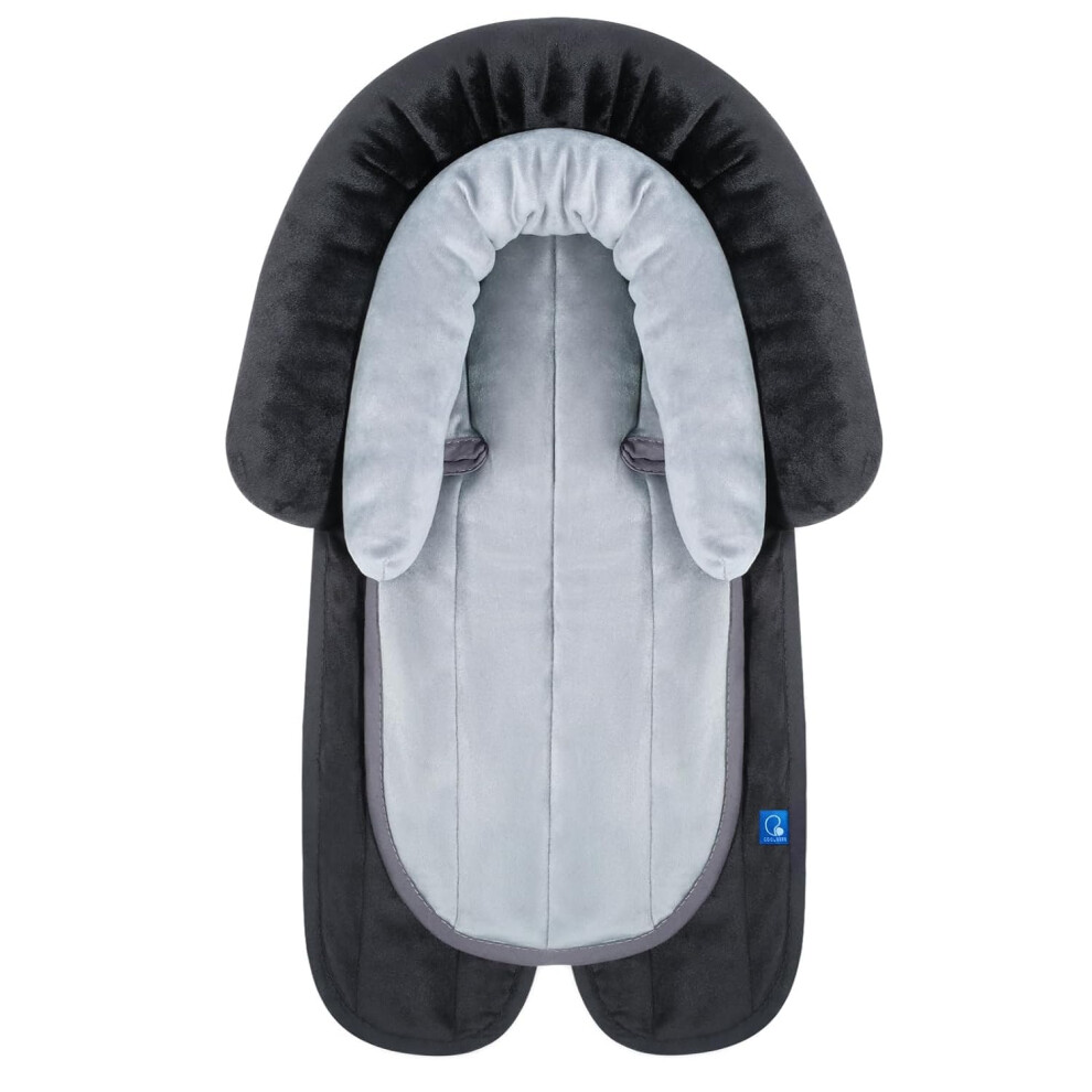 New 2-In-1 Head & Body Supports For Baby Newborn Infants - Extra Soft Car Seat Insert, Cushion Pads For Baby Bouncer, Strollers, Swing, Infanzia