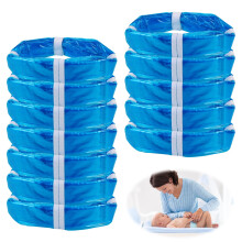 Hejo 12 Pack Nappy Bin Refill, 4.5m Nappy Refill Bags Compatible for Tommee Tippee Angelcare Twist & Click Refill, Smellproof Nappy Bags Refill,
