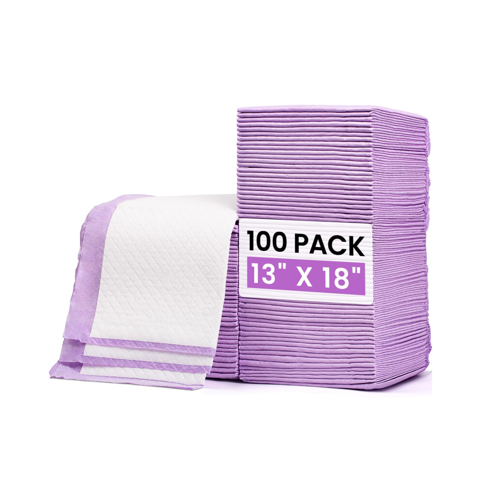 Baby Disposable Changing Pads 100 Pack Disposable Baby Underpads Ultra Soft Waterproof Diaper Changing Liners 13 x 18 in