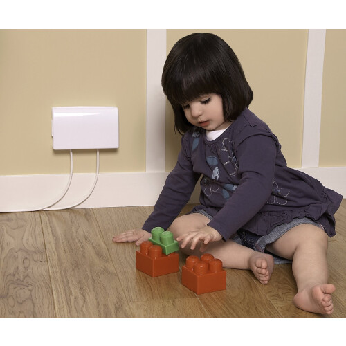 Clippasafe Electrical Plug Socket Protector (White (3 Pack))