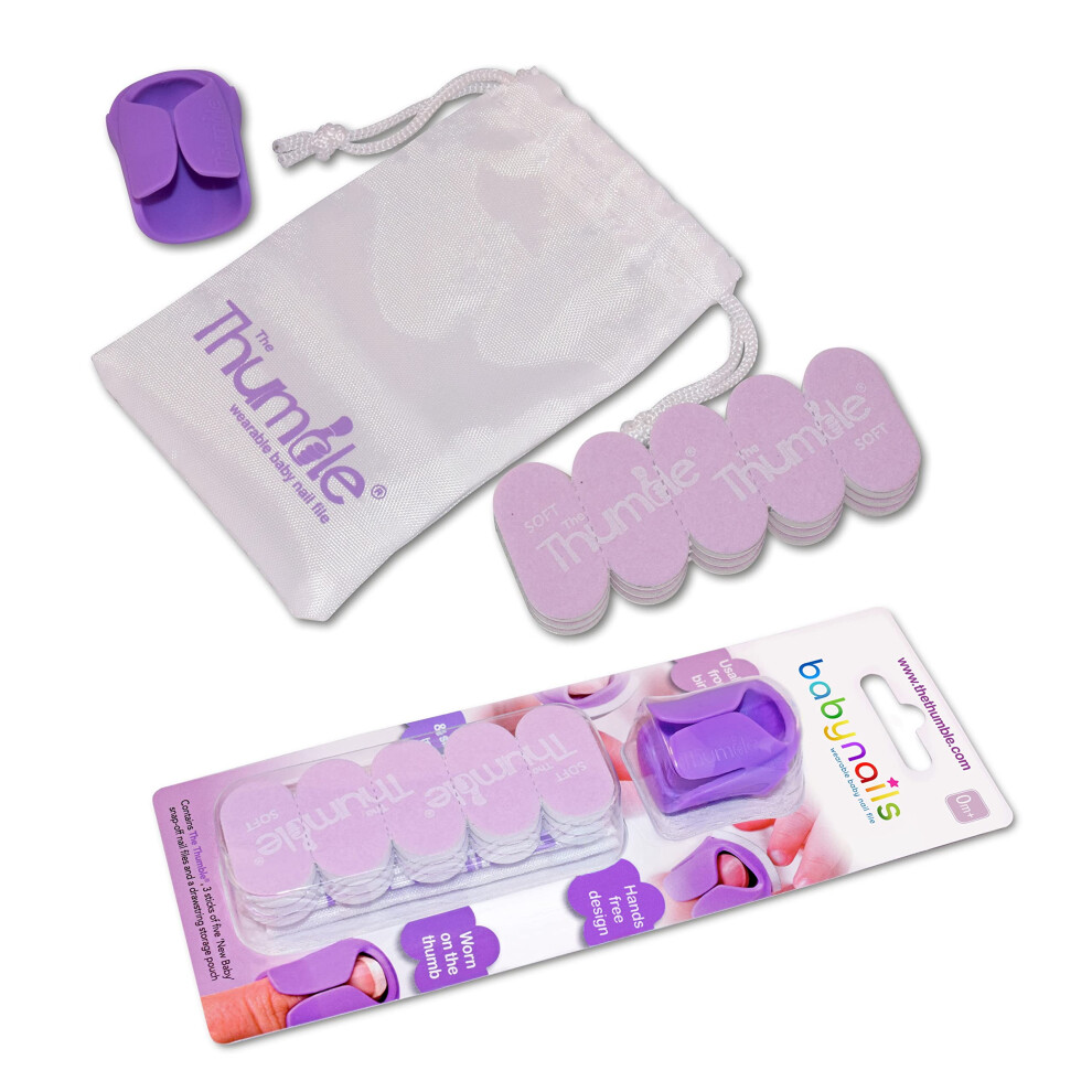 Baby Nails? - The Wearable Baby Nail File I New Baby Standard Pack - Baby Nail Care Set For Newborn?S (0 Months+) Thumble