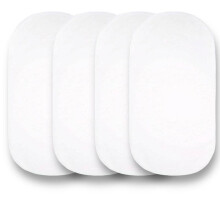 4 x Moses Basket Fitted Sheets - 100% Cotton Fitted Sheets for Moses Basket Or Baby Cradle (White)