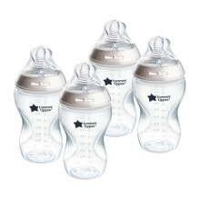 Tommee Tippee Natural Start Anti-Colic Baby Bottle, 340 ml, 3+ months, Medium Flow Breast-Like Teat for a Natural Latch, Anti-Colic Valve,