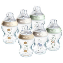 Tommee Tippee Natural Start Anti-Colic Baby Bottle, Slow Flow Breast-Like Teat for a Natural Latch, 0+ months, 260 ml, Anti-Colic Valve,