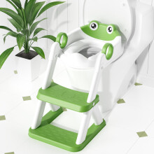 COOSEYA Frog Toilet Seat, Potty Training Toilet Seat for Toddler, Upgrade Potty Training Toilet 2 in 1 Toilet Seat for Boys Girls,Waterproof Soft Mat