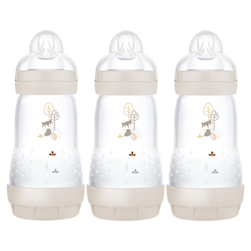 Photos - Baby Bottle / Sippy Cup MAM Easy Start Anti-Colic Baby Bottles | 3 Pack  | Self-Sterlising Baby Milk Bottle | Medium Flow  Teats Size 2 (3 x 260)