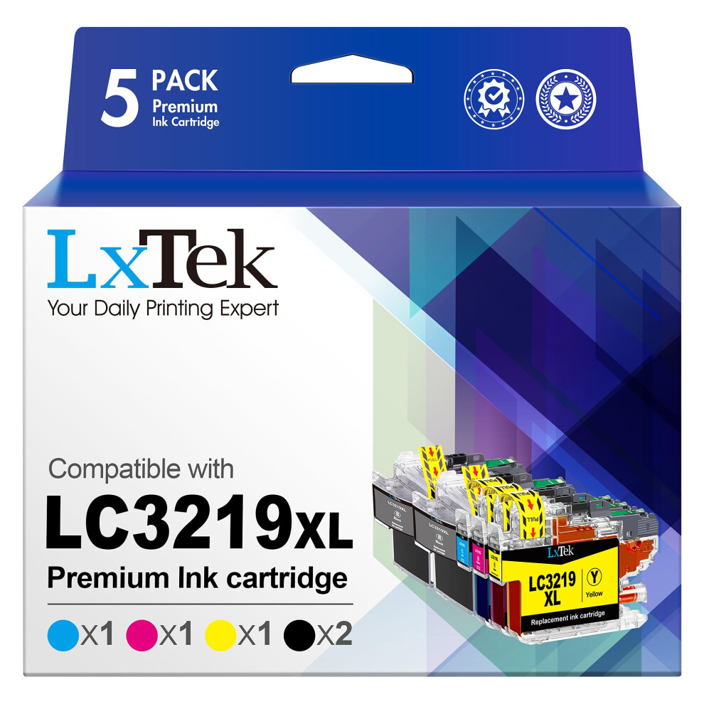 Lxtek Compatible For Brother Lc3219xl Lc3219 Lc3217 Ink Cartridges For Brother Mfc-J5330dw Mfc-J6930dw Mfc-J5730dw Mfc-J5335dw Mfc-J6530dw Mfc-J5930dw Black/Cyan 8000001204720