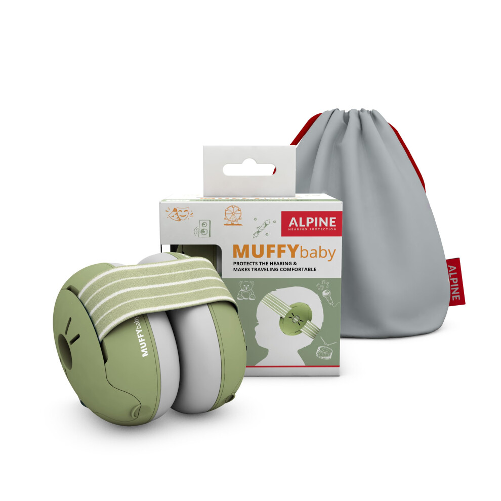 Muffy Baby Ear Defender For Babies And Toddlers Up To 36 Months - Ce & Ukca Certified - Noise Reduction Earmuffs - Comfortable Baby Headphones Unisex Kids Alpine