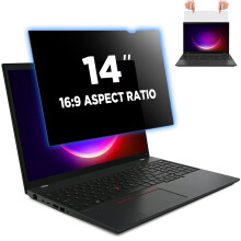 Tefeiyin Laptop Privacy Screen 14 Inch for 16:9 Aspect Ratio, Anti-Spy Privacy Filter & Anti Glare Blue Light Blocking Protector Shield - WxH: 12
