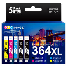 GPC Image Multipack Ink Cartridges Replacement for HP 364XL 364 Compatible with 5510 5520 5522 5524 6510 6520 B8550 C5388 C6380 7510 7520 4620 3070A