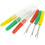 6-Pack Reusable Plastic Handle Seam Rippers for Sewing, Stitch Thread Remover, Random Colors 5