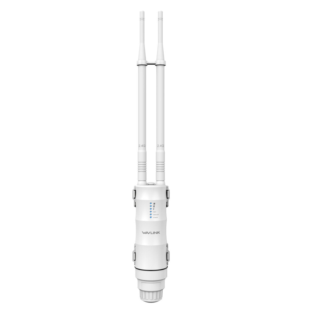 WAVLINK N300 Outdoor Wireless Access Point, Weatherproof 300Mbps 2.4G WiFi Access Point support 100m Active/Passive PoE, AP/Router/WISP/Bridge Mode,-image-OPC-PK557YN-NEW