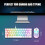 RedThunder 60% RGB Gaming Keyboard and Mouse Combo,UK Layout Ultra Compact Backlit Mini Keyboard, Lightweight 7200 DPI Cellular Optical Mouse, 5