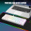 RedThunder 60% RGB Gaming Keyboard and Mouse Combo,UK Layout Ultra Compact Backlit Mini Keyboard, Lightweight 7200 DPI Cellular Optical Mouse, 2
