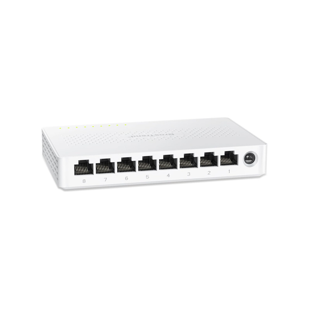 Brostrend 8 Port 2.5Gb Ethernet Switch, Multi-Gigabit Unmanaged Network Switch For Gaming Office Home Nas Pc, 2.5G Ethernet Splitter Hub Plug & Play,