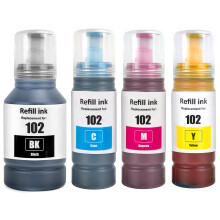 102 Ink Compatible with Epson 102 Ink Cartridges Bottle Multipack for ET-2750 ET-2751 ET-2756 ET-2850 ET-2856 ET-3700 ET-3750 ET-4750 ET-4850 ET-4856