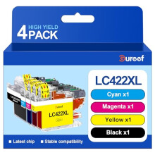 Gureef LC422XL Ink Cartridges Replacement for Brother LC422 XL LC-422XLVAL Ink Cartridges for Brother MFC-J5740DW MFC-J5340DW MFC-J6540DW MFC-J5345DW