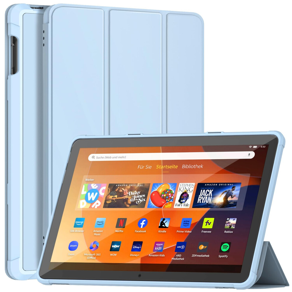 Fire Hd 10 Tablet Case(13Th Gen, 2023), Sonlaryin Dual Angle Lightweight Trifold Stand With Soft Tpu Back Case For Fire Hd 10 Kids & Kids Pro Tablet, 8000001310032