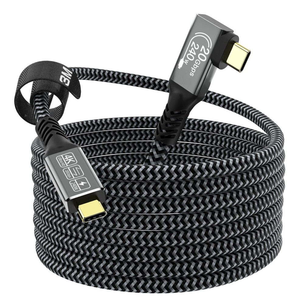 Cakoble 3M Usb C Cable,[20Gbps,240W,4K@144Hz] Usb 3.2 Cable Compatible Thunderbolt 4 Cable/Thunderbolt 3 Cable 5K@60Hz Usb C Monitor Cable For 8000001310124