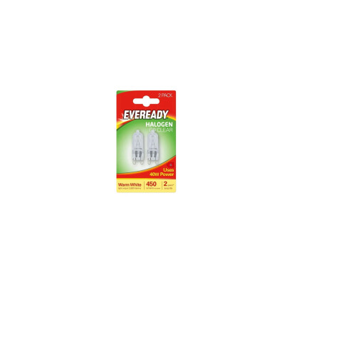 Eveready Mains Voltage G9 25W Halogen Capsule Bulb Lamp 2 Pack 1