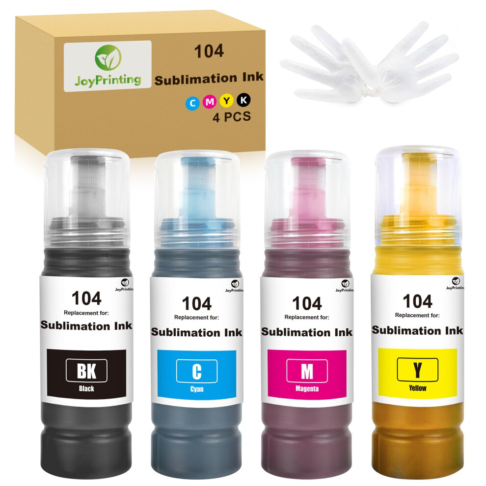 Joyprinting 104 Sublimation Ink For Epson 2810 1810 2710 2714 2711 2726 Et-2850 2830 2815 2820 2856 2750 2700 2811 Compatible Epson Ecotank Printer
