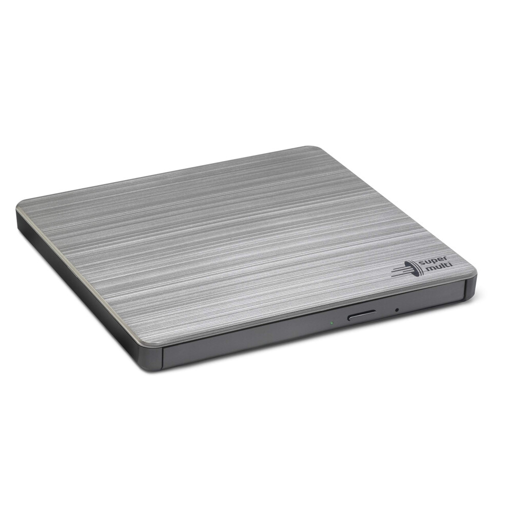 Hitachi-Lg Gp60 External Dvd Drive, Slim Portable Dvd Burner/Writer/Player For Laptop, Windows And Mac Os Compatible, Usb 2.0, 8X Read/Write Speed