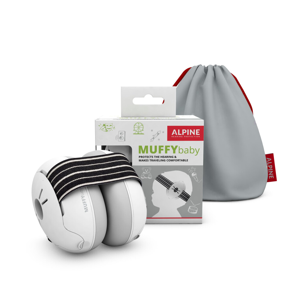 Muffy Baby Ear Defender For Babies And Toddlers Up To 36 Months - Ce & Ukca Certified - Noise Reduction Earmuffs - Comfortable Baby Headphones Unisex Kids Alpine