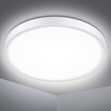 muzha 2 Packs LED Batten Lights，PC Body， 5FT 50W 6500k 5000lm,Low Prof