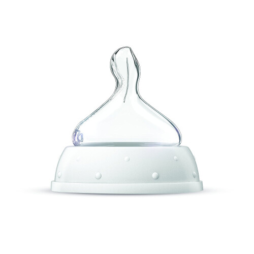 NUK First Choice+ Silicone Replacement Teats | 0-6 Months with Small Feed 1