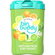 Bin Buddy Fresh Citrus, 450g, Bin Freshener Deodoriser Powder, Leaves Your