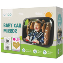 Onco Baby Car Mirror - 100% Shatterproof & Shakeproof, Award-Winning Car