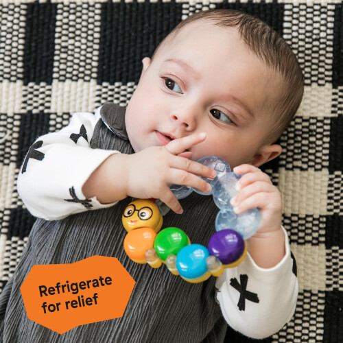 baby einstein Baby Einstein, Teether-pillar Rattle and Chill Teething Aid Toy, Soothing 2