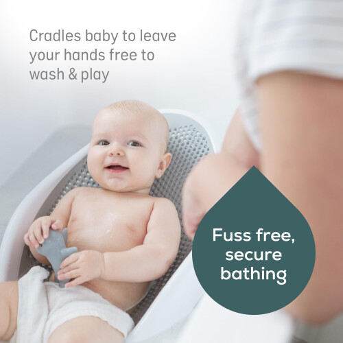 Angelcare Soft Touch Baby Bath Support -Grey- Water Level Indicator, 2