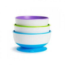 Munchkin Stay Put Baby Suction Bowl Set| Baby Bowls for Weaning| Baby