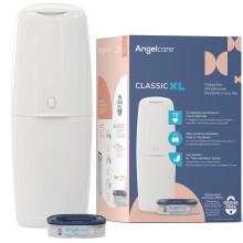Angelcare Classic XL Nappy Bin - holds up to 70 nappies – simple no twist
