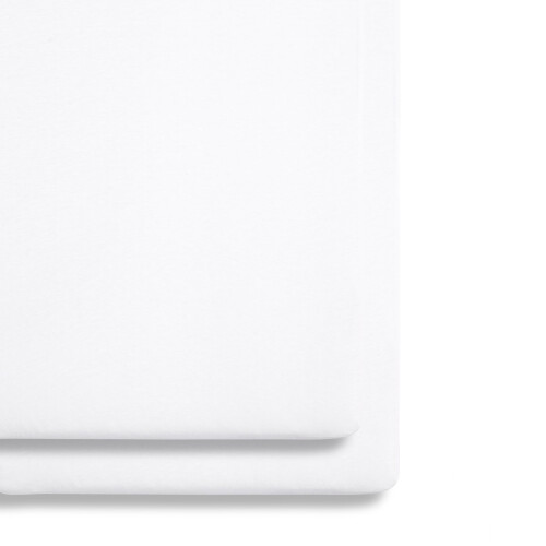 2 Pack Crib Fitted Sheets 44 x 80cm – White – Light, Breathable &
