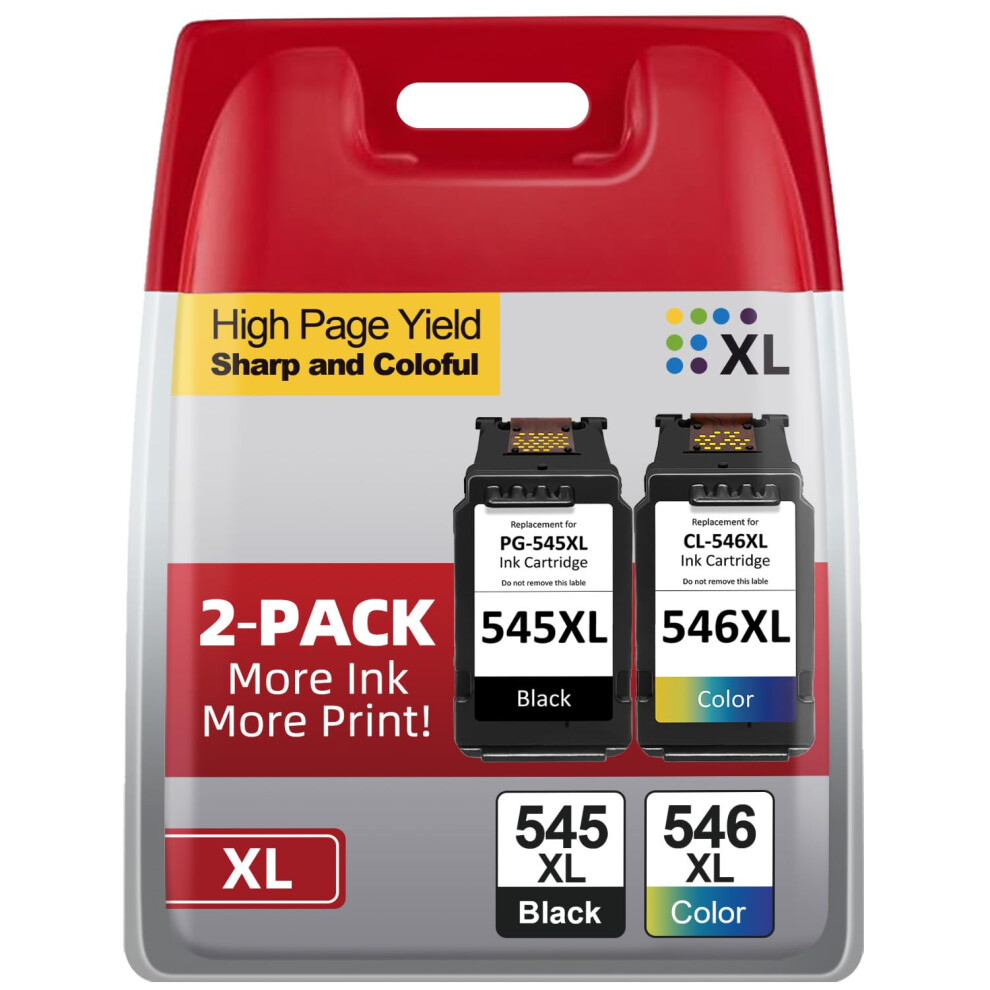 Pixelmy 545 546 Ink Cartridges, Pg-545 Cl-546 Ink Cartridges Replacement For Canon Printer Ink 545 546 For Canon Ts3355 Mx495 Tr4550 Tr4551 Ts3350 8000001312494
