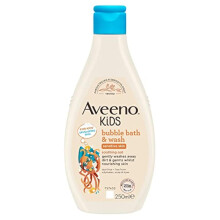 Aveeno Baby KIDS Bubble Bath & Wash 250ml | Enriched with Soothing Oat