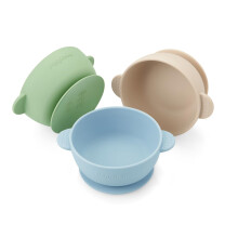 PandaEar Silicone Baby Bowls with Suction| 3 Pack Baby Suction Bowls for