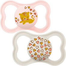 MAM Air Soothers 6+ Months (Pack of 2), Baby Soothers with Sterilisable