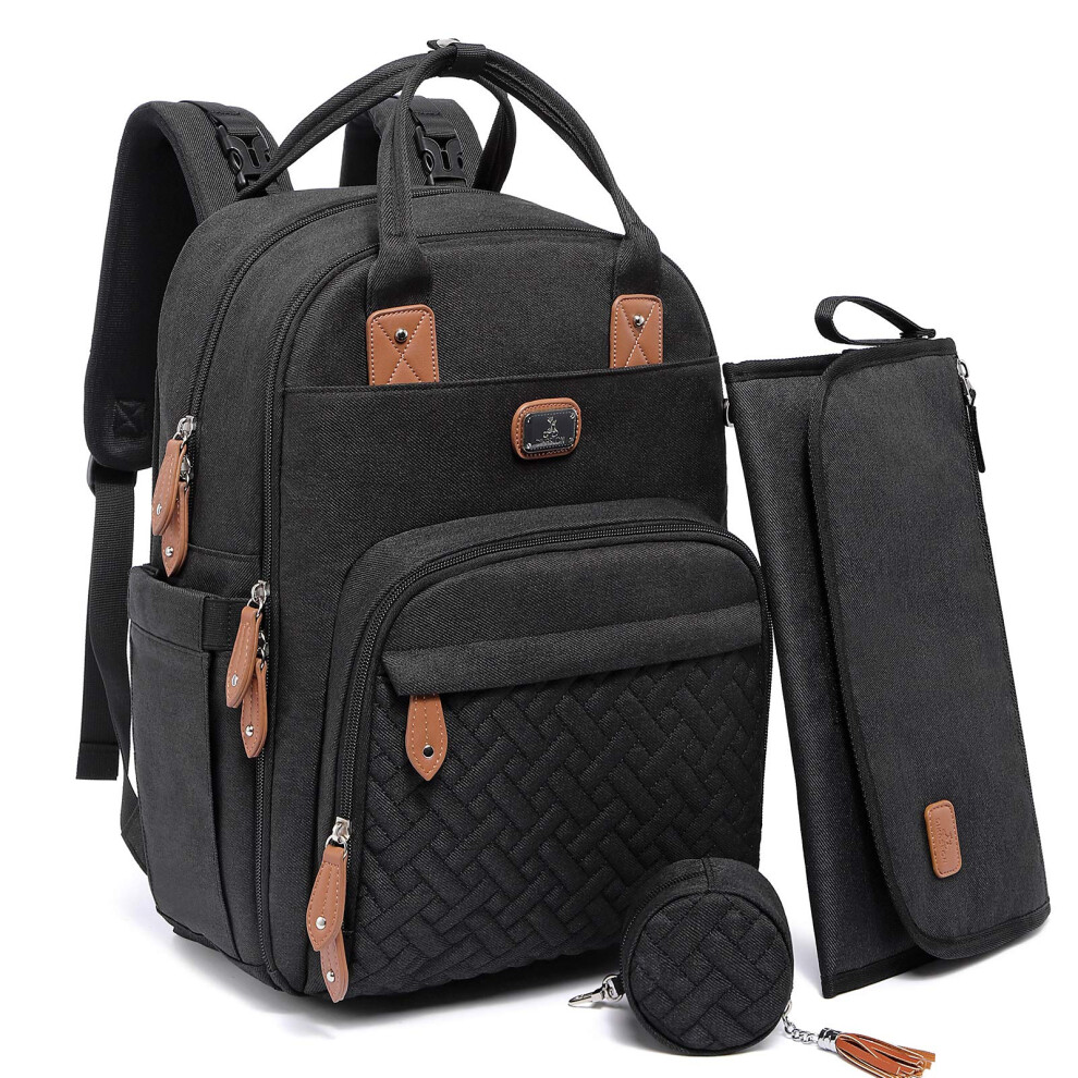 Dikaslon Baby Changing Bag Backpack, Large Baby Bag For Mum And Dad With