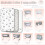 Next to Me Crib Sheets - 3pc Crib Fitted Sheet Set - 2 Fitted Cotton 2