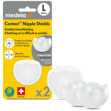 Medela Silicone Contact Nipple Shields, Soft Ultra-Thin Design, Made