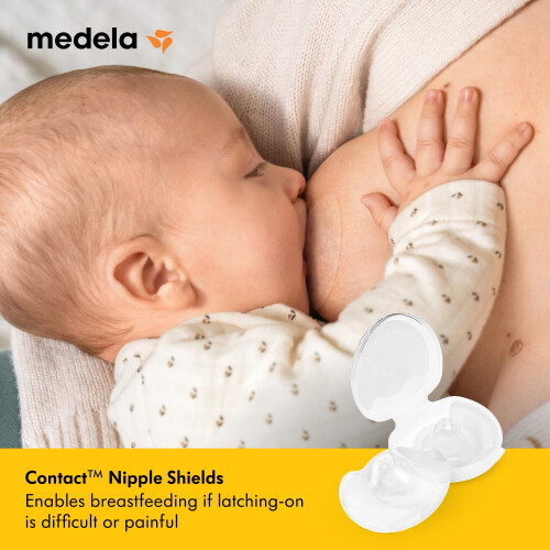 Medela Silicone Contact Nipple Shields, Soft Ultra-Thin Design, Made 1
