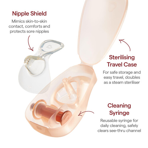 Munchkin Munchkin Flow 20mm Nipple Shield+ | See Your Milk Flow While You 2