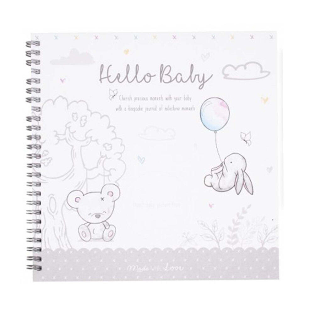 Yöl Baby Milestone Journal Keepsake Toddler Newborn Shower Hugs & Kisses